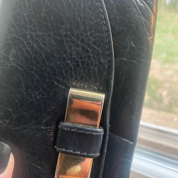 CHLOE BLACK WALLET WITH GOLD BOW DETAIL ON FRONT PRE LOVED - Picture 10 of 16